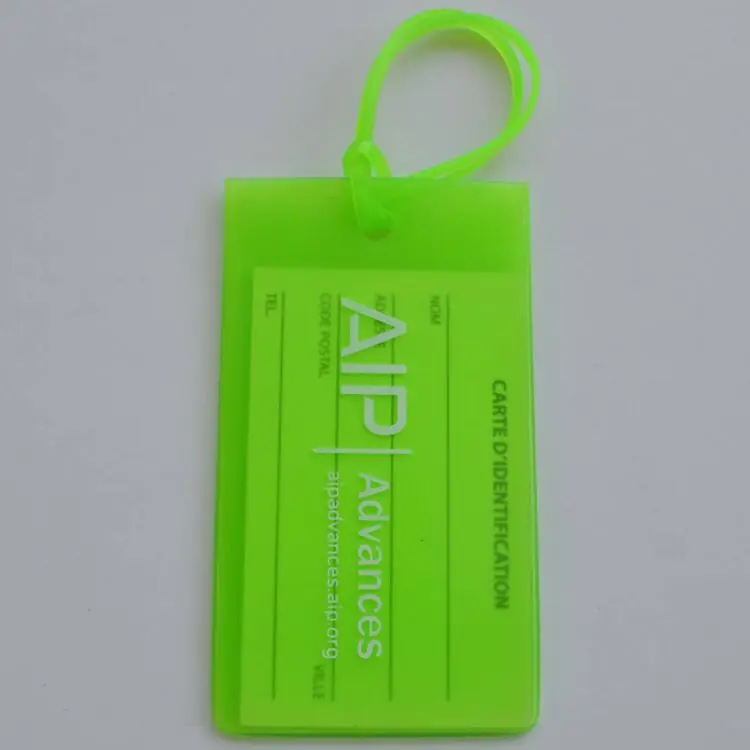 Customized silicone promotional gift bus card set pvc jelly luggage tag