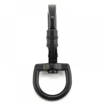 Custom heavy duty pet leash buckle swivel ring safety screw gate aluminum d shaped locking carabiner