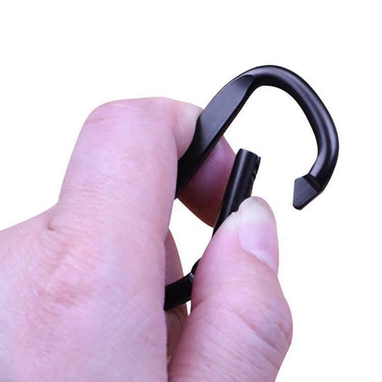 Custom heavy duty hammock locking ring clips hook durable quick release aluminum d shaped carabiner