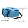 Outdoor portable folding camping picnic large can cooler bag collapsible insulated thermal lunch box