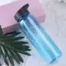 Portable 700ml clear plastic suction nozzle straw sports water bottle