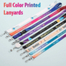 Custom logo dye sublimation polyester keychain lanyard wholesale neck lanyard strap