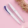 Custom logo plastic swan shape ballpoint pen twist pen promotional ballpoint pen with curved clip