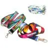 Custom logo dye sublimation polyester keychain lanyard wholesale neck lanyard strap