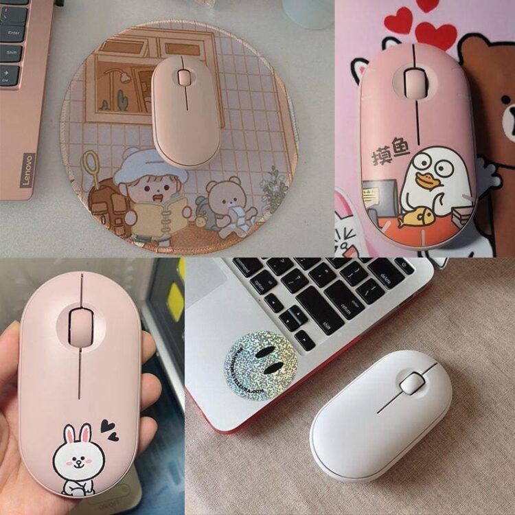 2.4g ultra thin pebble usb wireless mouse