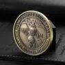 Custom metal coin 2d 3d zinc alloy metal award souvenir coin double side die stamping logo antique brass challenge coin