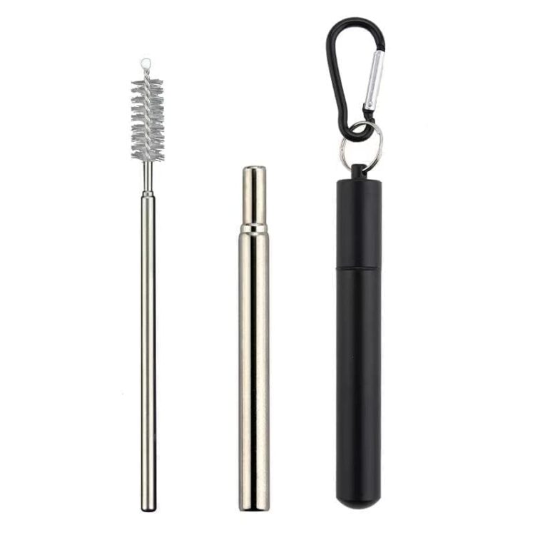 Eco-friendly outdoor reusable portable grade stainless steel straw