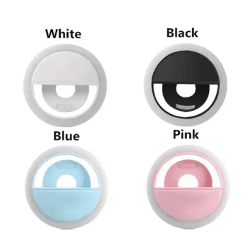 Usb rechargeable selfie ring light
