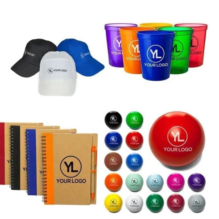 Custom promotional items, imprinting logo, tradeshow giveaways