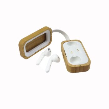 Eco friendly bamboo wireless earbuds
