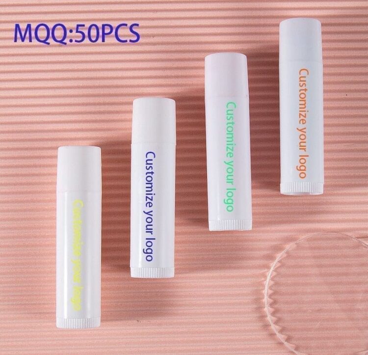 Custom fruit lip balm organic natural vegan whitening moisturizing