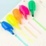 Multicolor 5 in 1 flower shape highlighter marker with custom logo