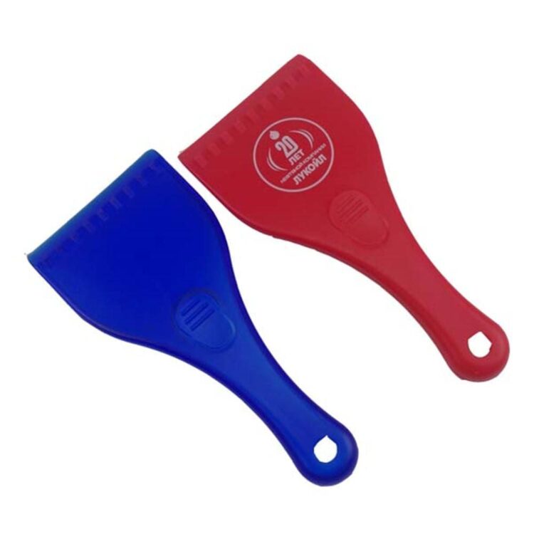 Customized logo plastic ice snow scraper with handle