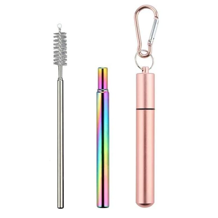 Eco-friendly outdoor reusable portable grade stainless steel straw