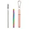 Eco-friendly outdoor reusable portable grade stainless steel straw