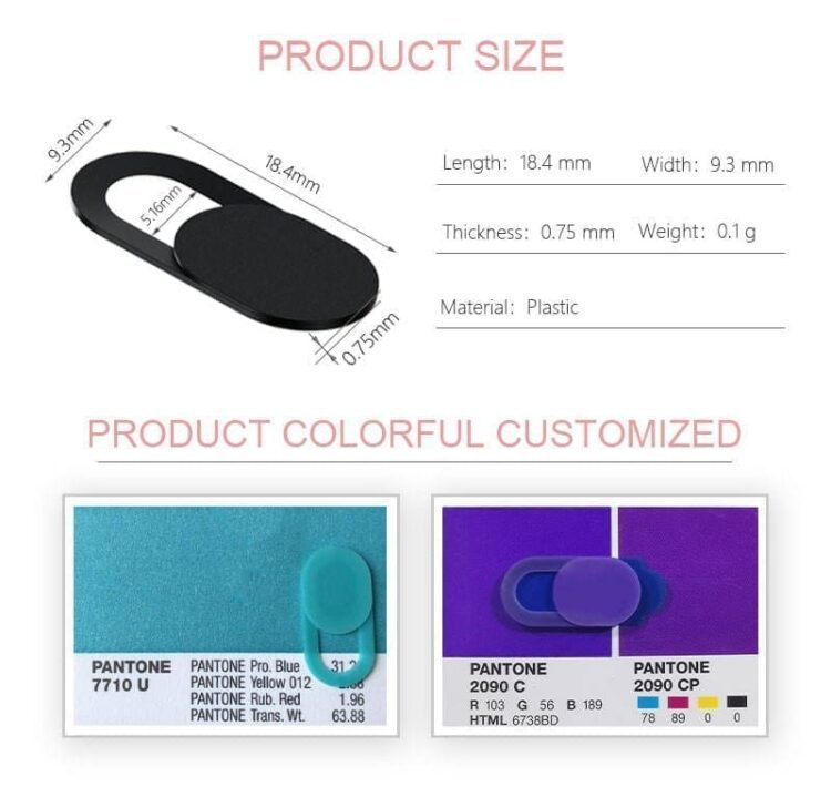 Privacy custom logo promotion webcam cover