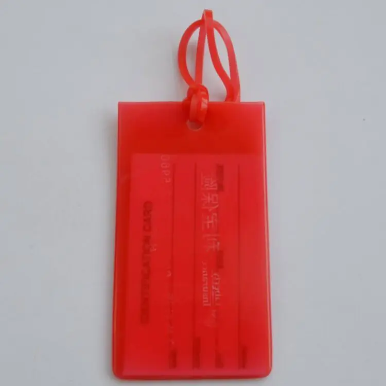 Customized silicone promotional gift bus card set pvc jelly luggage tag