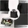 Customized logo large capacity leakproof thermal office picnic insulated bag cooler lunch pail box