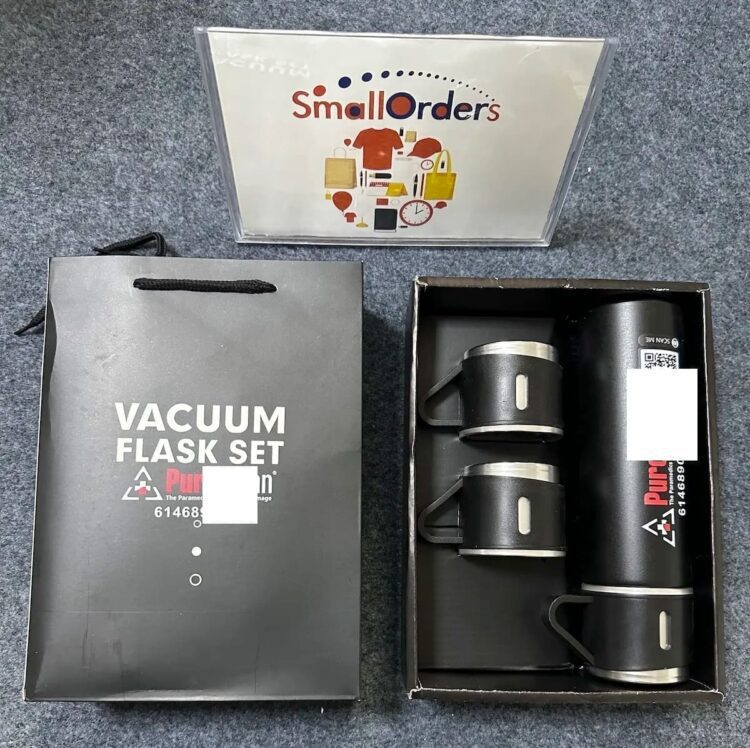 304 stainless steel vacuum thermos water bottle with custom logo for promotion