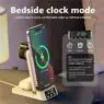 25w 4-in-1 foldable wireless charging station with clock