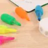 Multicolor 5 in 1 flower shape highlighter marker with custom logo