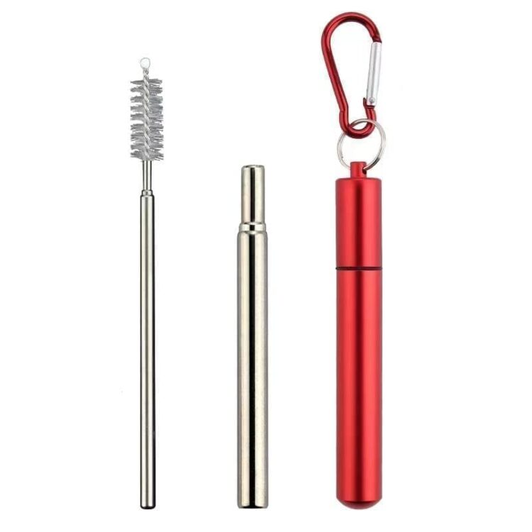 Eco-friendly outdoor reusable portable grade stainless steel straw