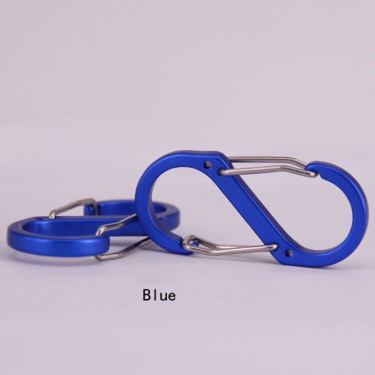 Custom small camping hammock loading buckle keychain snap hook s biner aluminum alloy key carabiner