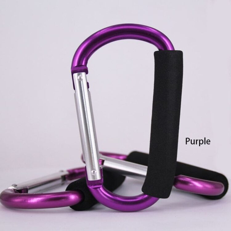 Custom large safety hang buckle clip hook big size aluminum d ring shaped carabiner with eva handle