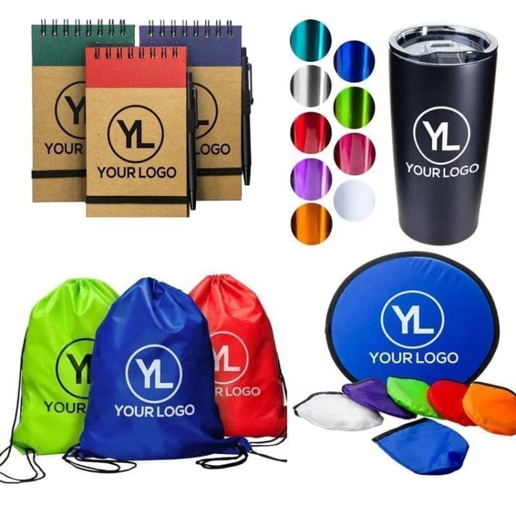 Custom promotional items, imprinting logo, tradeshow giveaways