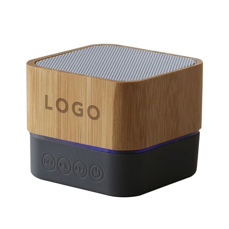 Sustainable wood portable bluetooth speaker