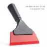 Soft silicone squeegee water blade wiper