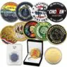 Custom challenge coin metallic zinc alloy metal coin gold brass 2d 3d soft enamel collection souvenir coin