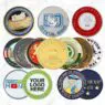 Fashion custom zinc alloy die-cast soft enamel color spray color shiny gold plated challenge coins