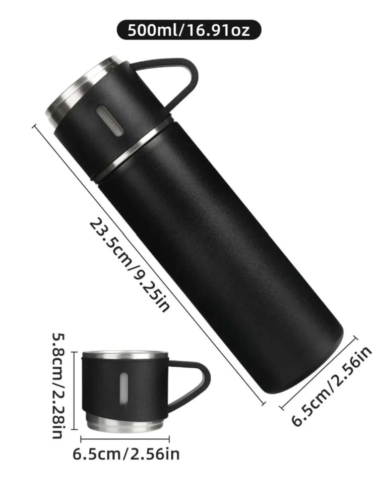 304 stainless steel vacuum thermos water bottle with custom logo for promotion