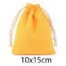 Reusable small pouch custom logo natural cotton dust bag in 8 colors drawstring luxury dust bag for handbags