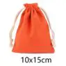 Reusable small pouch custom logo natural cotton dust bag in 8 colors drawstring luxury dust bag for handbags