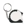 Retractable tape measure with keychain