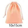 Reusable small pouch custom logo natural cotton dust bag in 8 colors drawstring luxury dust bag for handbags