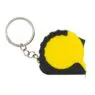 Retractable tape measure with keychain