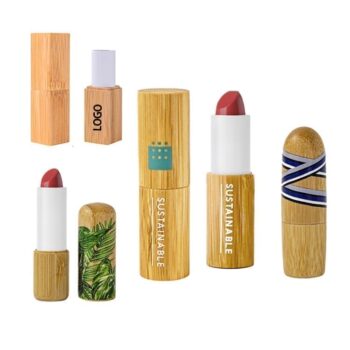 Cosmetics bamboo package packaging biodegradable lip balm tube