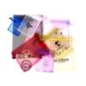 25 colors wholesale custom logo small mini jewelry gift bag large clear organza mesh drawstring bag