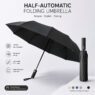 3 fold half automatioc foldable umbrella estaro