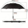 30 inch extra large double canopy golf umbrella halrum 4