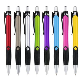 Promotion manufacturer creative multi-color soft rubber plastic ballpoint pen with wholesale custom printed logo for gift