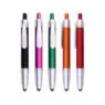 Pull out pen with flag novelty branded plastic ballpoint pen stylus multi-function pen with business card for promotion