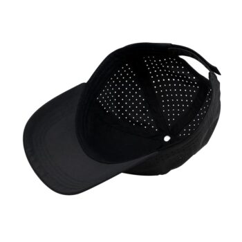 Breathable quick dry sun protection sports caps laser cut hole perforated golf cycling hats custom blank running baseball cap