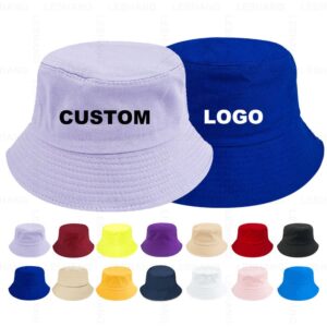 Custom wholesale bucket hats with logo from China manufacturer