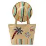 New arrival shoulder beach tote bag large handbag woven paper straw decorative beach bags