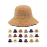 High quality luxury women sun beach chapeau raffia crochet cloche straw hat