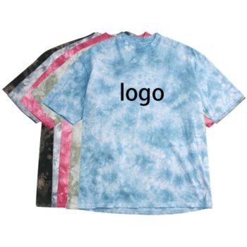 Custom logo cotton fashion street wear t-shirt oversize high quality loose unisex blank tie dye t-shirts